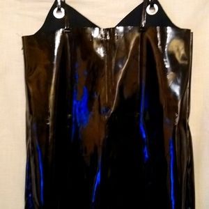 Forever 21 PVC black contemporary dress